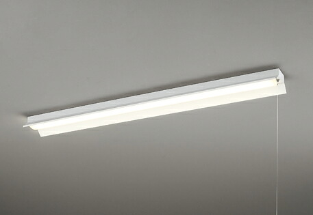 ODELIC LEDベースライト 直付 反射笠付型 プルスイッチ付 電球色 Hf32W高出力×2灯相当 高演色 LEDユニット付き XL501111R6E