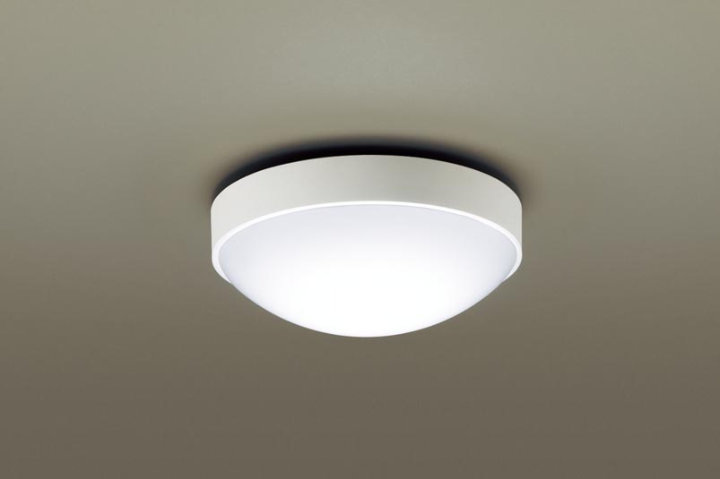 パナソニック　天井直付型・壁直付型　LED（昼白色）　ポーチライト・浴室灯　拡散タイプ　防湿型・防雨型　30形丸形蛍光灯1灯器具相当　LED内蔵　LGW51780LE1