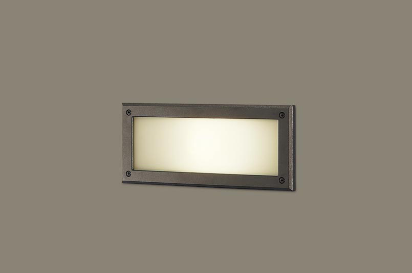 パナソニック　埋込ボックス取付専用　LED（電球色）　フットライト　LED電球交換型・防雨型　パネル付型　白熱電球40形1灯器具相当　ランプ付　LGW75000F