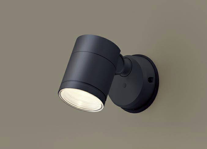 パナソニック　天井直付型・壁直付型　LED（電球色）　エクステリアスポットライト　ビーム角24度・集光タイプ　LEDフラットランプ交換型・防雨型　パネル付型　110Vダイクール電球60形1灯器具相当　（ランプ付）　XLGE1021CT1(LGW41000+LLD2020LCT1)