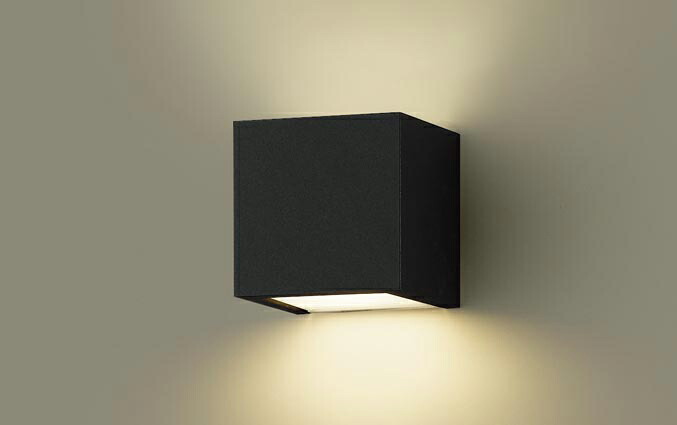 パナソニック　壁直付型　LED（電球色）　ブラケット　上下面カバー付（非密閉）　LED電球交換型　HomeArchi（ホームアーキ）　40形電球1灯器具相当　（ランプ付）　SLB80511