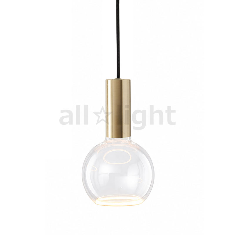 ｗｅｌｌ ｌｉｔ　ウェルリット　ペンダントライト+LEDランプセット　SPIN PENDANT+AZURE　調光　引掛シーリング　全光束400lm　6W　電球色2200K　本体:BRASS/ブラス　LEDランプ:AZURE ORB　SPINPENDANTBRASS+AZUREORB｜オールライト
