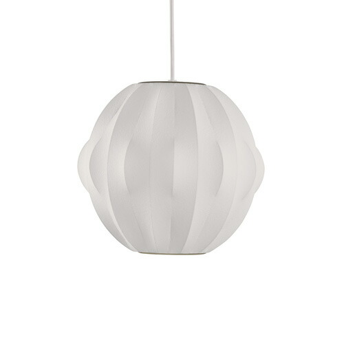 ロイヤルファニチャー　HermanMiller（ハーマンミラー）　NELSON BUBBLE LAMP(ネルソン・バブルランプ)　NELSON ORBIT BUBBLE PENDANT S　ペンダントライト　引掛シーリング　ランプ別売(E26 100W×1)　ホワイト　BORBITSP