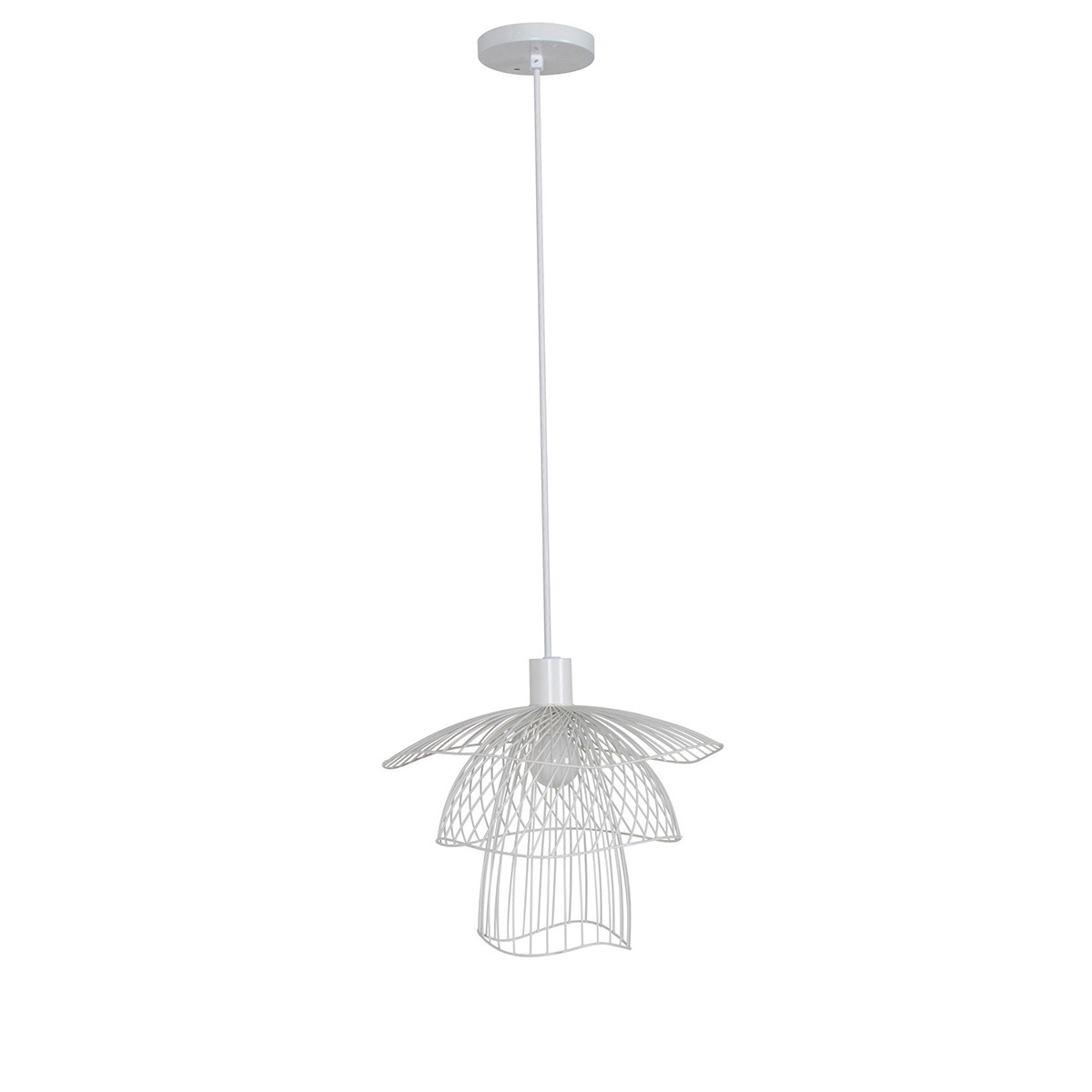 ロイヤルファニチャー　FORESTIER(フォレスティア)　SUSPENSION PAPILLON X-SMALL(サスペンション パピオン エクストラ スモール)　ペンダントライト　引掛シーリング　ランプ別売(E17 ミニクリプトンランプ 60W×1)　ホワイト　FOPAPILLONPWHXS