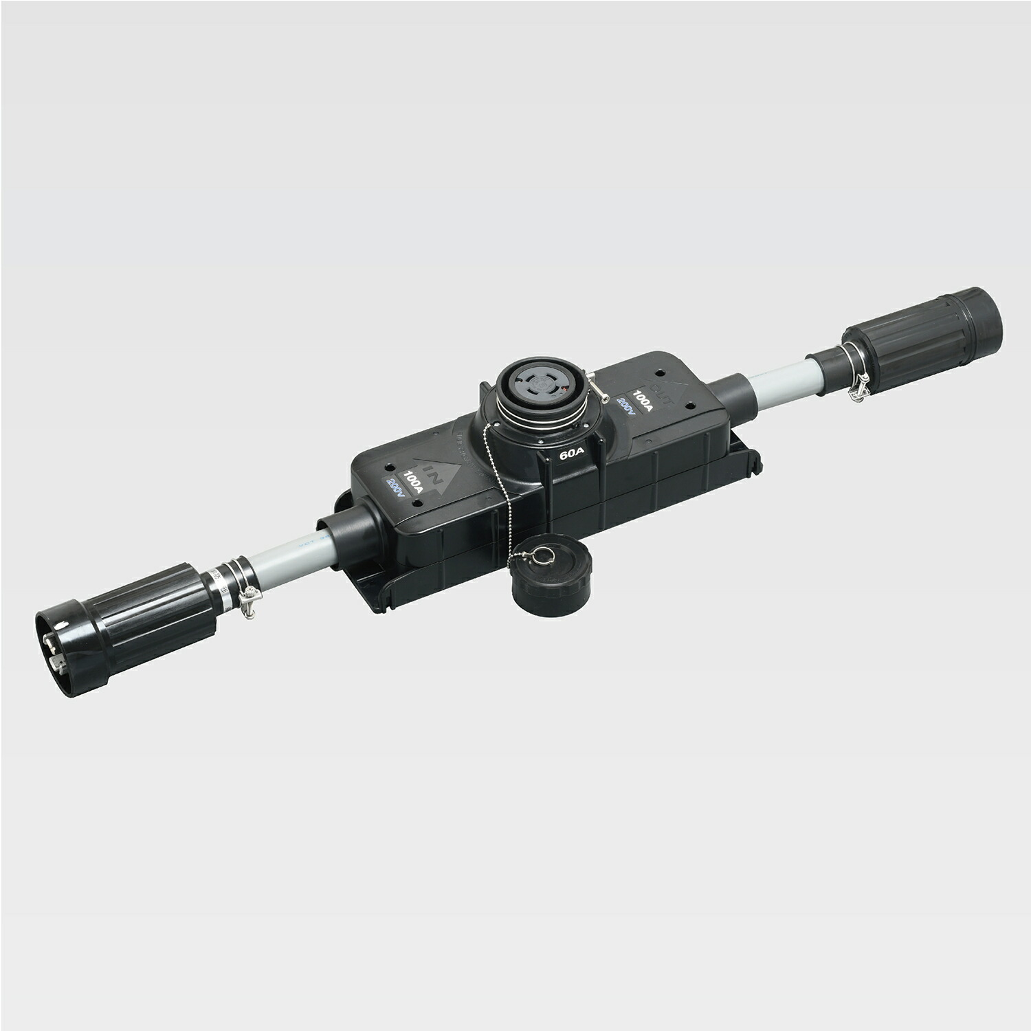 アメリカン電機　接地形3P 100A 250V (60A出力)　T型分岐用コネクタボディ　コードセット　41024ET60CS