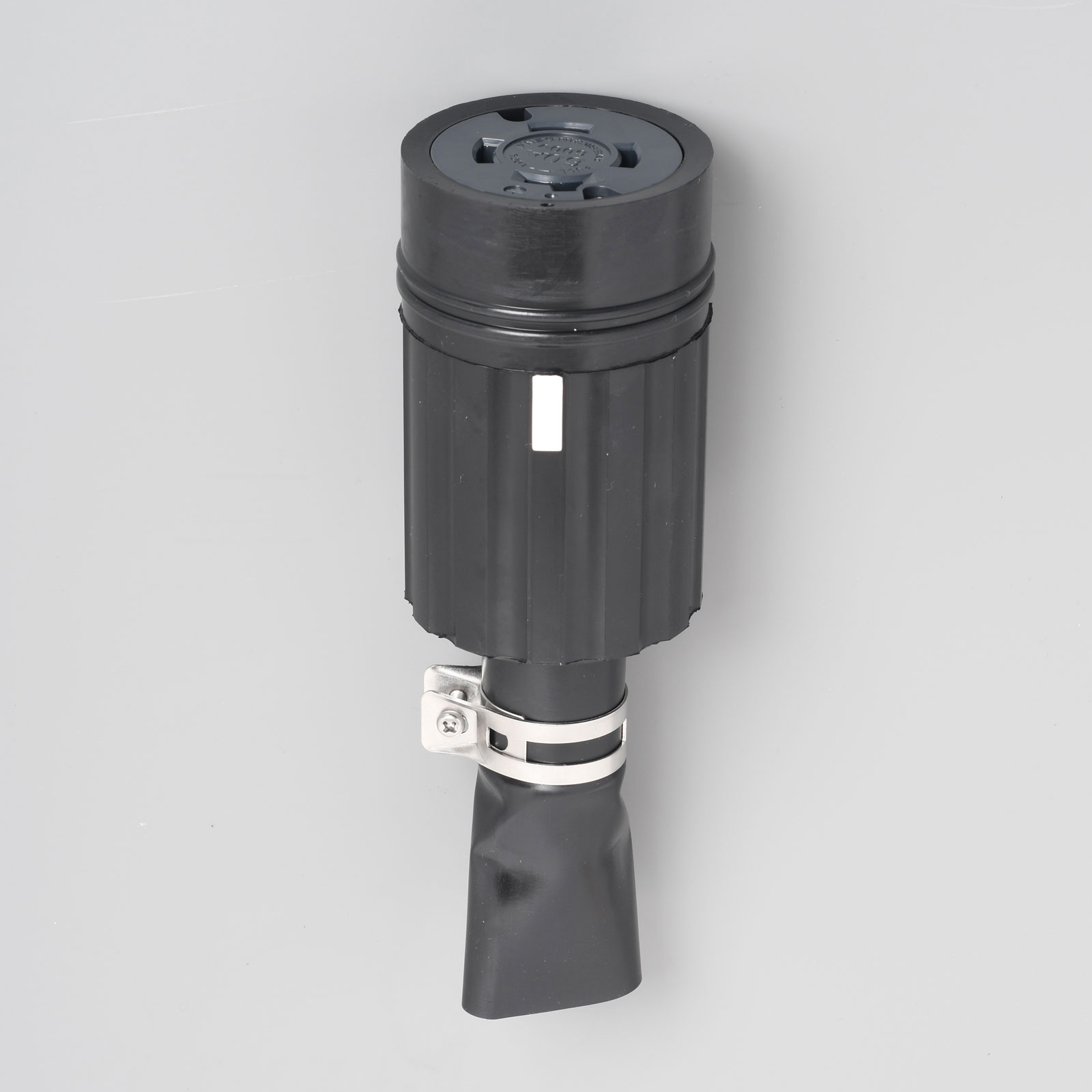 アメリカン電機 舞い降りる形3P 60A 600V 引掛形 雨合羽形コードコネクタボディ (天然ゴム押しかぶせる) 4664RW コンセント-電設資材