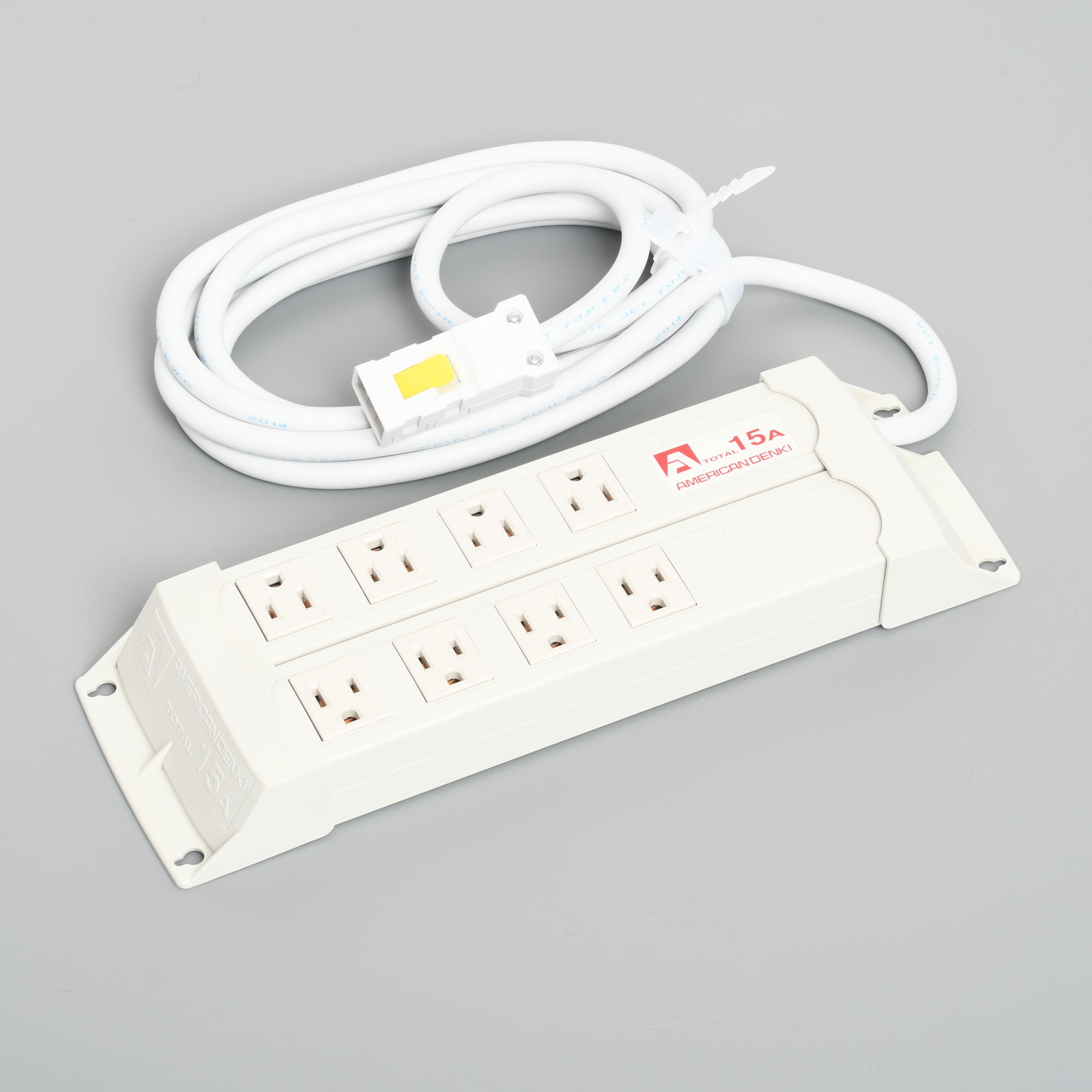 アメリカン電機　接地形2P 15A 125V　パラタップ 平刃形8ヶ口 コード3M ハーネスプラグ　KC1036H　※受注生産品