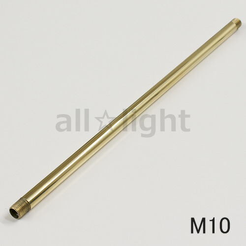 楽天市場】☆ M10ネジ付きパイプ 真鍮製 全長400mm M10THREADED
