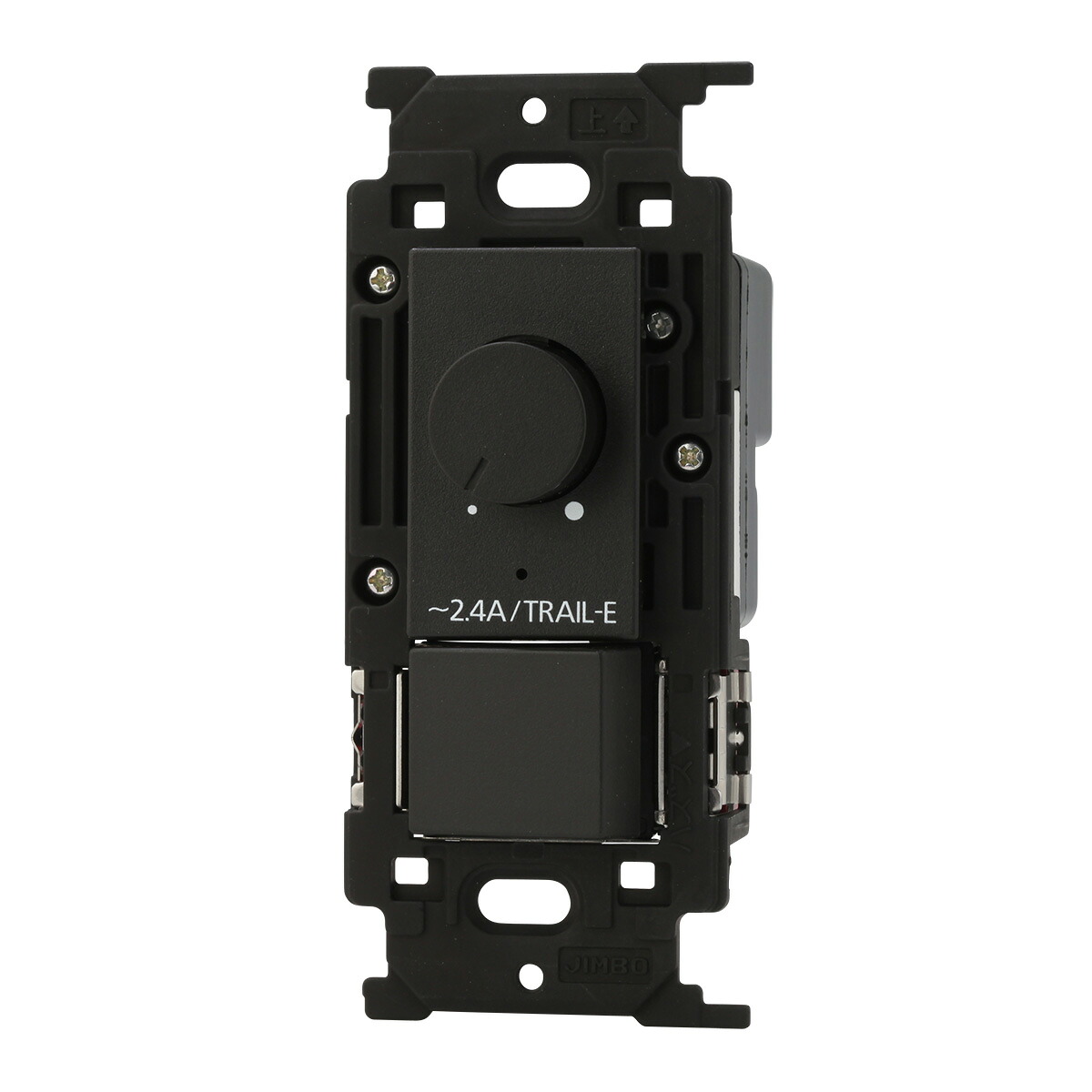 神保電器　ＮＫシリーズ配線器具　逆位相制御方式埋込ライトコントロール＋３路スイッチ　ＴＲＡＩＬ&minus;Ｅ　消灯機能なし　ＡＣ１００Ｖ　２４０ＶＡ　２．４Ａ　ライトコントロール２４０Ｗ　ソフトブラック　NKWRTE24NS3SB ※受注生産品｜オールライト