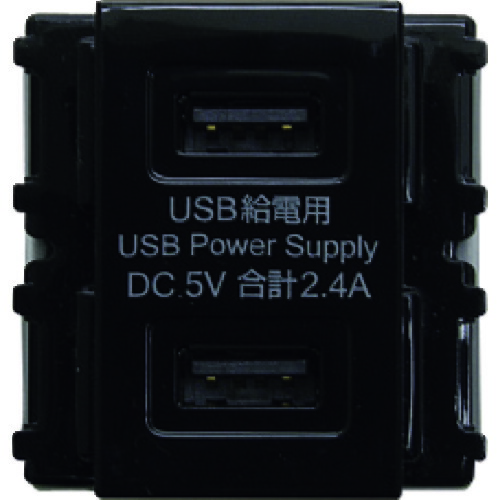 スガツネ ＬＡＭＰ 埋込申し受ける用USB差し込み DM2-U2P2型 黒いこと ＡＣ１００Ｖ コロンビア特別区５Ｖ 最大限度２.４Ａ Type-A刃針 DM2U2P2BL