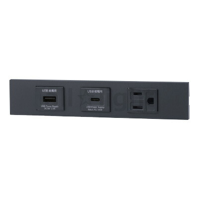 神保電器 ＮＫつづき物 調度品・計器用ＵＳＢ差し込み（Ｔｙｐｅ-Ａ）＋ＵＳＢ差し込み（Ｔｙｐｅ-Ｃ）＋舞い降りる差し込み仕掛ける（器具用） PD申し受ける最大限度18Wまで ホンブルグ帽黒いこと（ＳＢ） KAG3589 ※受注生み出すこと品
