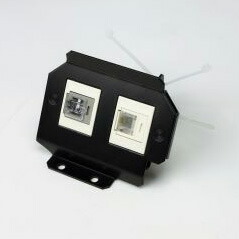 TERADA フロアコンセント テラコン フリーアクセスフロア用 バリアフリー対応スマートコンセント CEC・CEEシリーズ A側器具ブロック(TEL×1/CAT5E×1) CEC・CEE90040A