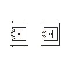 TERADA フロアコンセント テラコン フリーアクセスフロア用 スマートコンセント SBBシリーズ SBB用 器具ブロック(CAT6A×2) SBB90182 ※受注生産品|オールライト