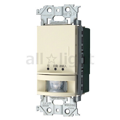 パナソニック　WTA14118W (本体3個) 楽天市場】パナソニック アドバンスシリーズ配線器具 壁取付熱線センサ