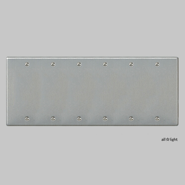 パナソニック フルカラー配線器具 新金属プレート カバープレート 取付枠付 ６連用 WN7596