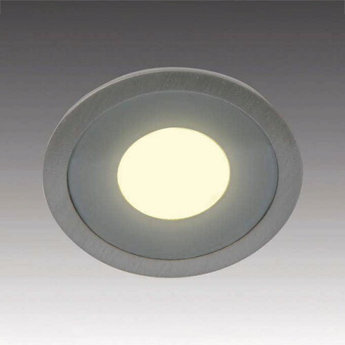 スガツネ　ＬＡＭＰ　Ｈｅｒａ　LEDダウンライト　AR-LED-GL型　グレアレスタイプ　電球色　3000K　ステンレス調　DC24V　埋込穴φ45mm　IP44　調光　AR45LEDGLSSWW｜オールライト