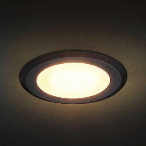 スガツネ ＬＡＭＰ LEDか細い点火装置 SL-RU2-100型 丸形埋込手合い 昼白いこと 5000K 黒いこと AC100V 埋込穴φ78粍 高演色Ra80 PSE SLRU2100WNRBL