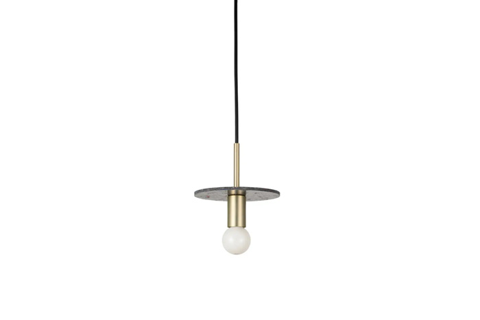 ＳＷＡＮ　MARBLE MOTIF PENDANT LIGHT　ペンダントライト　引掛シーリング　簡易取付　１灯タイプ　E１７　リフモ　ブラッキーグレー　APE072BGY