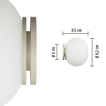 楽天市場 ｆｌｏｓ ブラケット ミニ グローボール C W ハロピン 25w フロスト １１０ｖ ｇ９ ランプ付 Mini Glo Ball C W オールライト