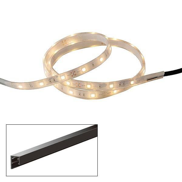 タカショー フレキシブルLEDバー 12V 1000mm 連結用 レール付 光源色:電球色 トランス・アクセサリ別売 コード:75149500 HACD18T|オールライト