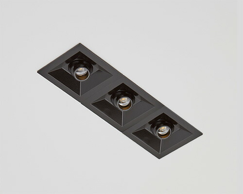 ＴＯＫＩＳＴＡＲ LEDユニバーサルダウンライト Sつづき物 MICRO DOWNLIGHT（マイクロダウンライト） 角型 3灯式 開口部穴35×115粍 屋内用 DC24V 温白いこと3500K 高演色 直流ワット数別売 MDS01HC35KEX3 ※受注生み出すこと品