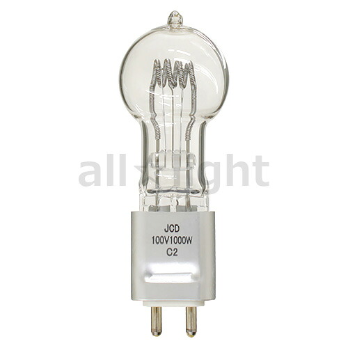 ＵＳＨＩＯ 光学計器・一こま点火装置用 ハロゲン照明ランプ（白熱電球） １００Ｖ １０００Ｗ  Ｇ９．５口金 ２６，０００ｌｍ ３，２００Ｋ JCD100V1000幼児用便器2UT ※受注生み出すこと品