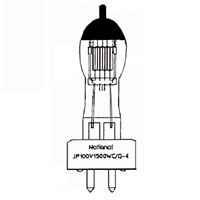 パナソニック スタジオ用ハロゲン電球 GX16口金 1500W JP100V1500WCG4 ※受注生産品