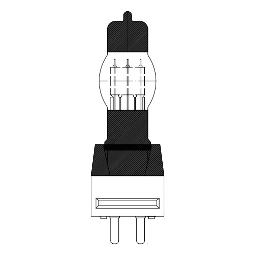 松村電機 JP型ハロゲン電球 100V 1500W 3200K 200h GX16口金 JP100V1500WCMDS|オールライト