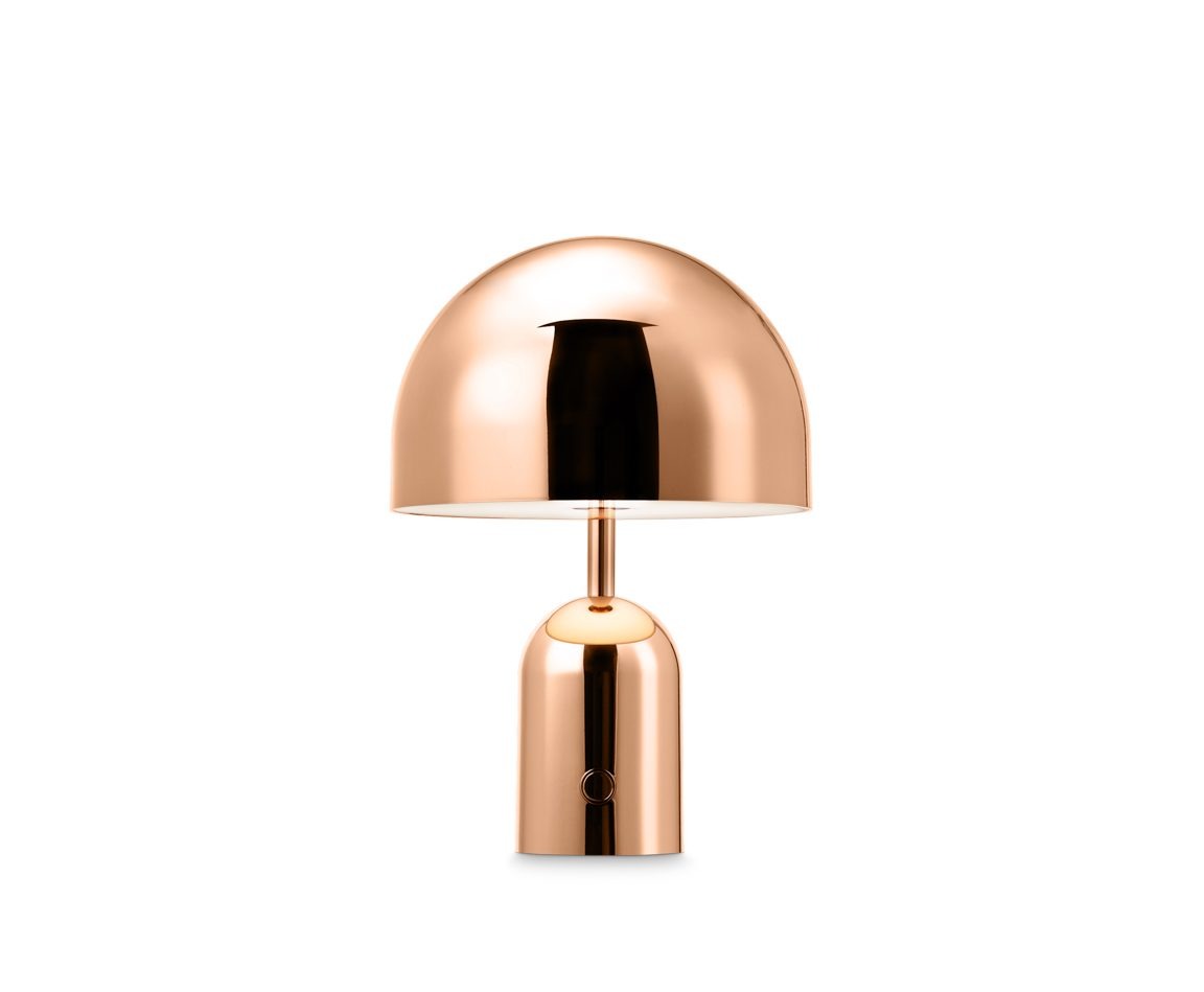 Ｔｏｍ Ｄｉｘｏｎ トム・ディクソン ポータブルライト BELL PORTABLE（ベルポータブル） 調光 2.5W 3000K コッパー LED内蔵 USB充電（USB-A） テーブル デスクライト Type-A TypeA BELLPORTABLECOPPER