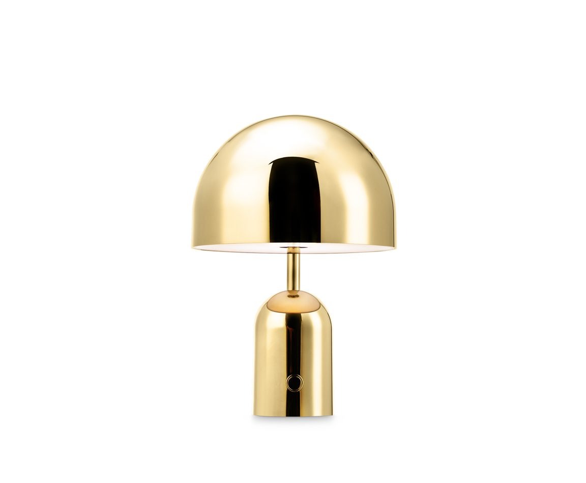 Ｔｏｍ Ｄｉｘｏｎ トム・ディクソン ポータブルライト BELL PORTABLE（ベルポータブル） 調光 2.5W 3000K ゴールド LED内蔵 USB充電（USB-A） テーブル デスクライト Type-A TypeA BELLPORTABLEGOLD