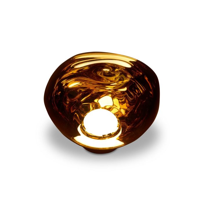 Ｔｏｍ Ｄｉｘｏｎ トム・ディクソン 早見表 勉強机ともし火 MELT MINI SURFACE TABLE LED（メルトミニサーフェイステーブルLED） 全光束800ルーメン 8.0W 3000K 差し込み・吊りひも取り替えっこ付き添い人 ゴールド LED内蔵 MELTMINISURFACETABLELEDGOLD