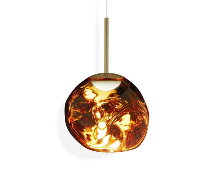 Ｔｏｍ Ｄｉｘｏｎ　トム・ディクソン　ペンダントライト　MELT 30 PENDANT LED（メルト30ペンダントLED）　調光　天井直付　定格光束800lm　8.0W　3000K　ゴールド　LED内蔵　MELT30PENDANTLEDGOLD
