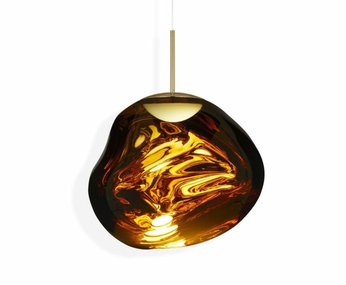 Ｔｏｍ Ｄｉｘｏｎ トム・ディクソン シャンデリヤともし火 MELT 50 PENDANT LED（メルト50シャンデリヤLED） 調光 かかわり合い最高限度 定格光束800ルーメン 8.0W 3000K ゴールド LED内蔵 MELT50PENDANTLEDGOLDOC