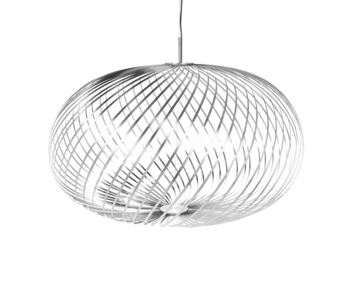 Ｔｏｍ Ｄｉｘｏｎ　トム・ディクソン　ペンダントライト　SPRING LARGE PENDANT（スプリングラージペンダント）　調光　天井直付　定格光束800lm　8.0W　3000K　シルバー　LED内蔵　SPRINGLARGEPENDANTSILVER