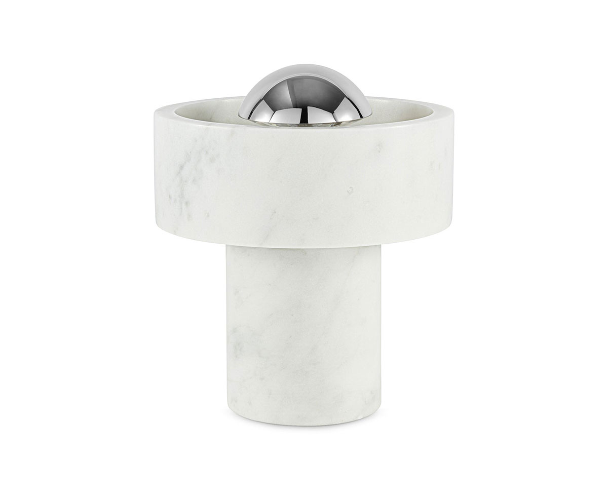 Ｔｏｍ Ｄｉｘｏｎ トム・ディクソン ポータブルライト STONE PORTABLE（ストーンポータブル） 調光 3W 3000K シルバー LED内蔵 テーブル デスクライト Type-A TypeA STONEPORTABLESILVER