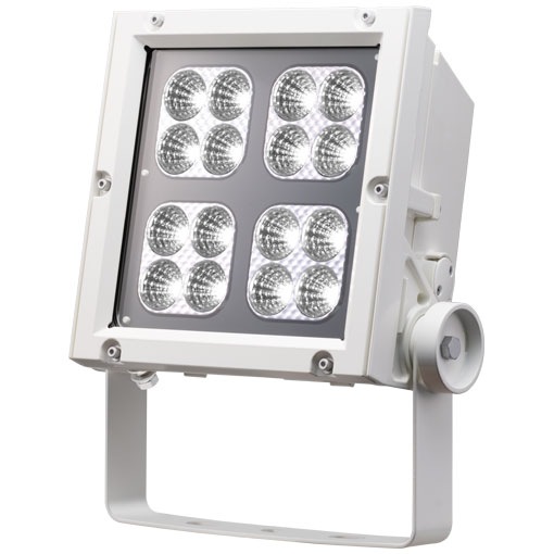 岩崎　ＬＥＤｉｏｃ　ＦＬＯＯＤ　ＮＥＯ（レディオック　フラッド　ネオ）　ＬＥＤ投光器　１５０クラス　中角タイプ　昼白色（５０００Ｋ）　本体色：ホワイト　ＬＥＤ一体形　屋外・屋内兼用　耐塩仕様　ECF15040MNSAN8W