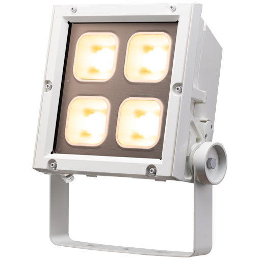 岩崎 LEDioc FLOOD NEO(レディオック フラッド ネオ) LED投光器 150クラス 超広角タイプ 電球色(2700K) 本体色:ホワイト LED一体形 屋外・屋内兼用 耐塩仕様 ECF15040SWLSAN8W ※受注生産品