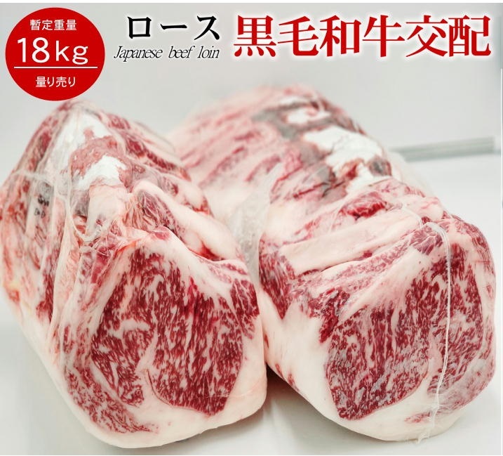 九州産 黒毛和牛交配 トモロース サーロイン リブロース 冷蔵直送 量り売り 暫定重量 約18.0kg前後 業務用 牛肉 ブロック オールミート お肉 肉 精肉 加工品 BBQ バーベキュー ギフト 御歳暮 お歳暮｜オールミート 72,127円