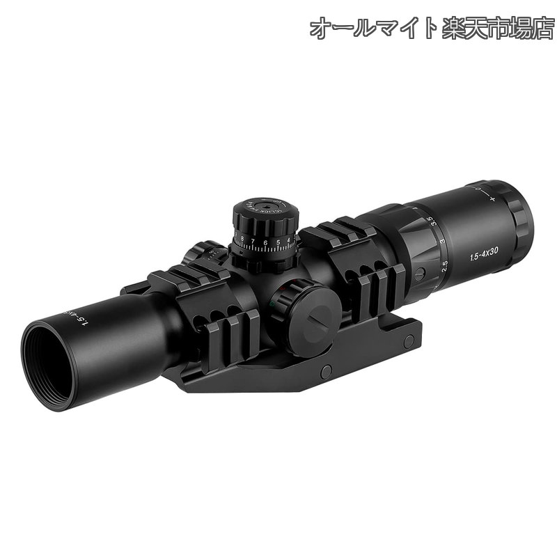 【貨物輸送無料】RGB illuminated 1.5-4x30BE 変数倍率ライフル銃領域 (ワンピースレールマウント属する)