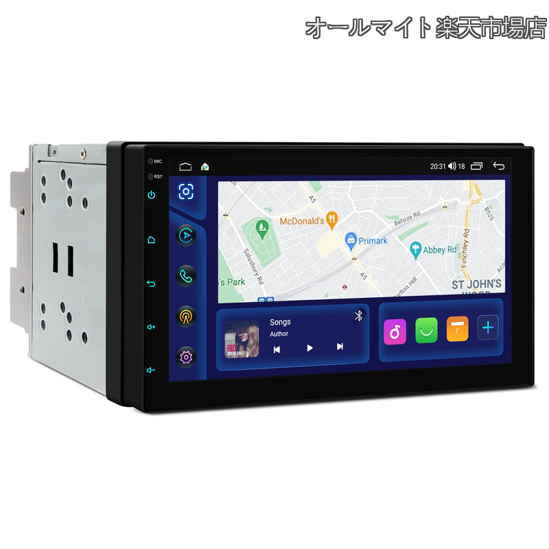 【貨物輸送無料】見せびらかすオーディオ 2DIN カーナビ Androidナビ 7in 鉄道車両オーディオ 8中核グループ 2GB+64GB 車載パソコン iPhone CarPlay android auto相応う Bluetooth 無線LAN （TIDS701L）