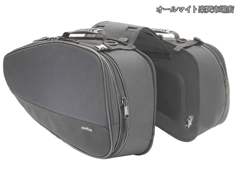【貨物輸送無料】マルチフィットサイドバッグL モトフィズ(MOTOFIZZ) 黒いこと MFK-187(変数電気容量38-56?) 自動二輪車用