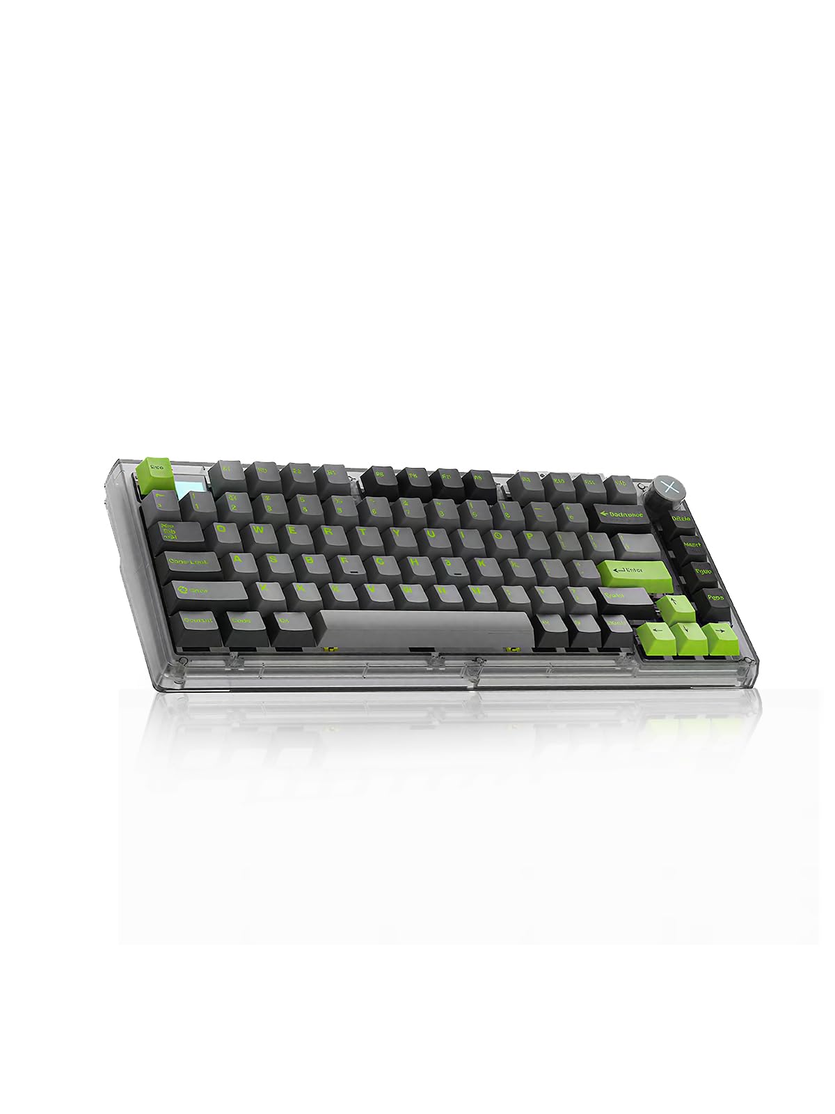 【貨物輸送無料】無線電話 2.4GHz/USB-C/BT5.0 メカニカルゲーミングキーボード、75% 81 手がかり 熱っぽいつけ替える能力のある ノッブ付き添い人、1680 万色 RGB うしろ側ともし火、PBT 手がかり旗がしら、1 億回手がかり打つこと耐久年数