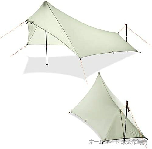 【送料無料】キャンプ 登山 超軽量 ポールテント 防水 防風 設営簡単 一人用 トレッキング｜オールマイト　店
