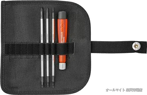 【送料無料】精密ドライバーセット 二重刃 ロールケース入り 88g マイナスプラス 6本組 無段階調節｜オールマイト　店