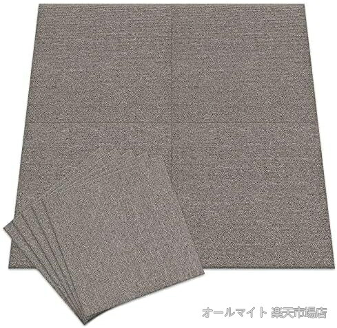 【送料無料】タイルカーペット 3畳 24枚セット ジョイントマット 50&times;50cm ベージュ 防音 洗える おしゃれ リビング 寝室｜オールマイト　店