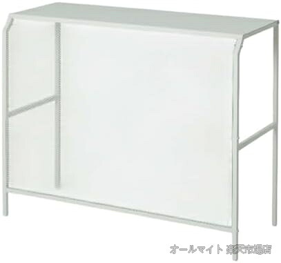【送料無料】スチール エアコン室外機カバー 幅93cm 防雨 防雪 頑丈 ホワイト｜オールマイト　店