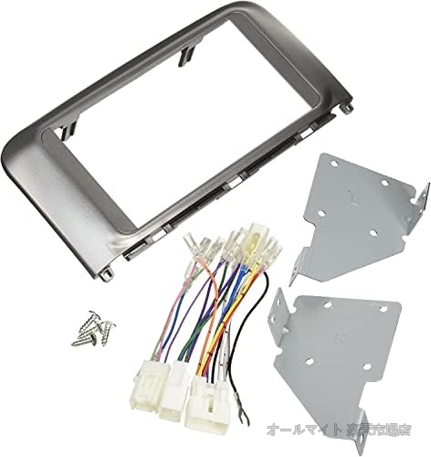 【送料無料】ダイハツ タント ナビオーディオ取付キット シルバーパネル 適合 KJ-D74D 高品質金具｜オールマイト　店