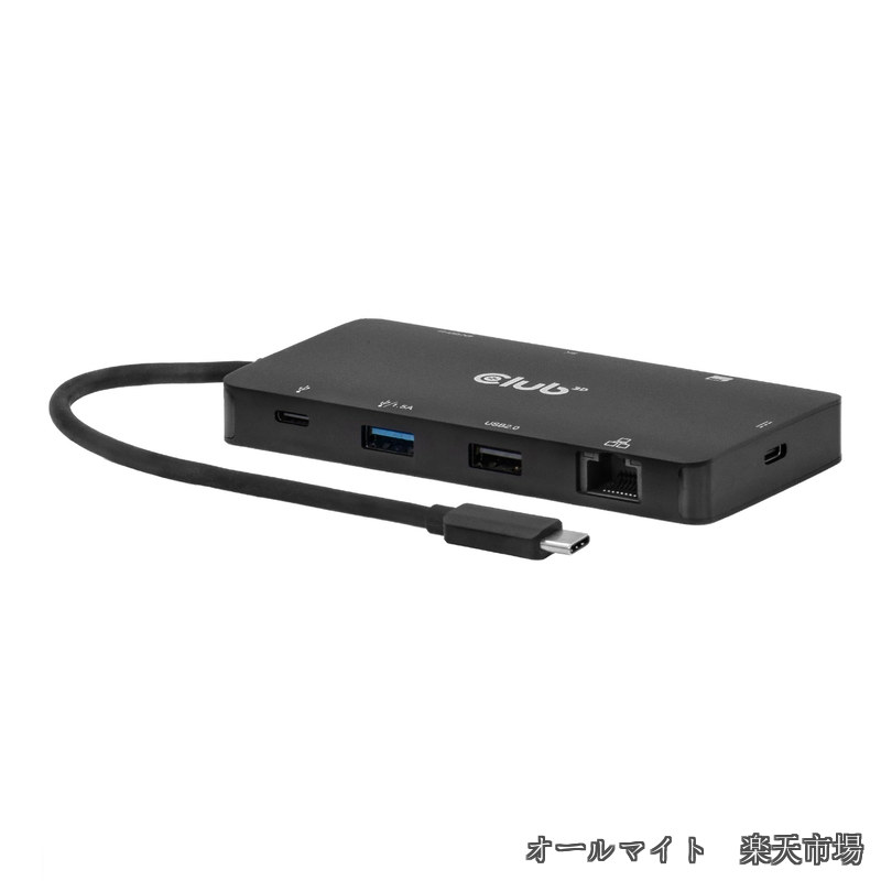 【送料無料】Club 3D USB Type C 9-in-1 ハブ 2x HDMI 4K60Hz / USB C PD 100W / ギガビット イーサネット/USB C 5Gbps / 2x USB Type A 5Gbps / SD & MicroSDカードリーダー|オールマイト 店