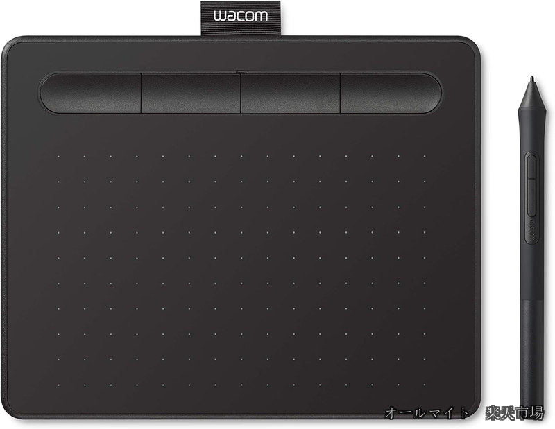 【送料無料】Wacom Intuos Small ベーシック TCTL-4100/K2 ワコム ペンタブレット 板タブ お絵かきソフトウェア付き 黒 Androidにも対応｜オールマイト　店