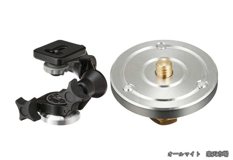 【送料無料】3WAY 耐荷重5kg 360&deg;パン・チルト・個別軸制御 056 ＋ カメラマウンティングアダプター六角ピン 208HEX｜オールマイト　店